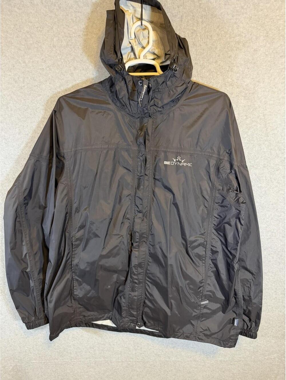 Dynamic Disc Golf Rain Jacket Windbreaker Hooded Black Mens 3XL